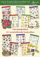 COM05 Voordeelpakket met 10 Bloemen 3D vellen