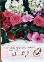 HUW01 Hartelijk gefeliciteerd met jullie huwelijk
