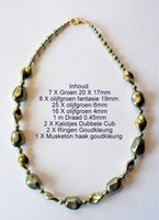 K13 Ketting van glasparels om zelf te maken 52 cm